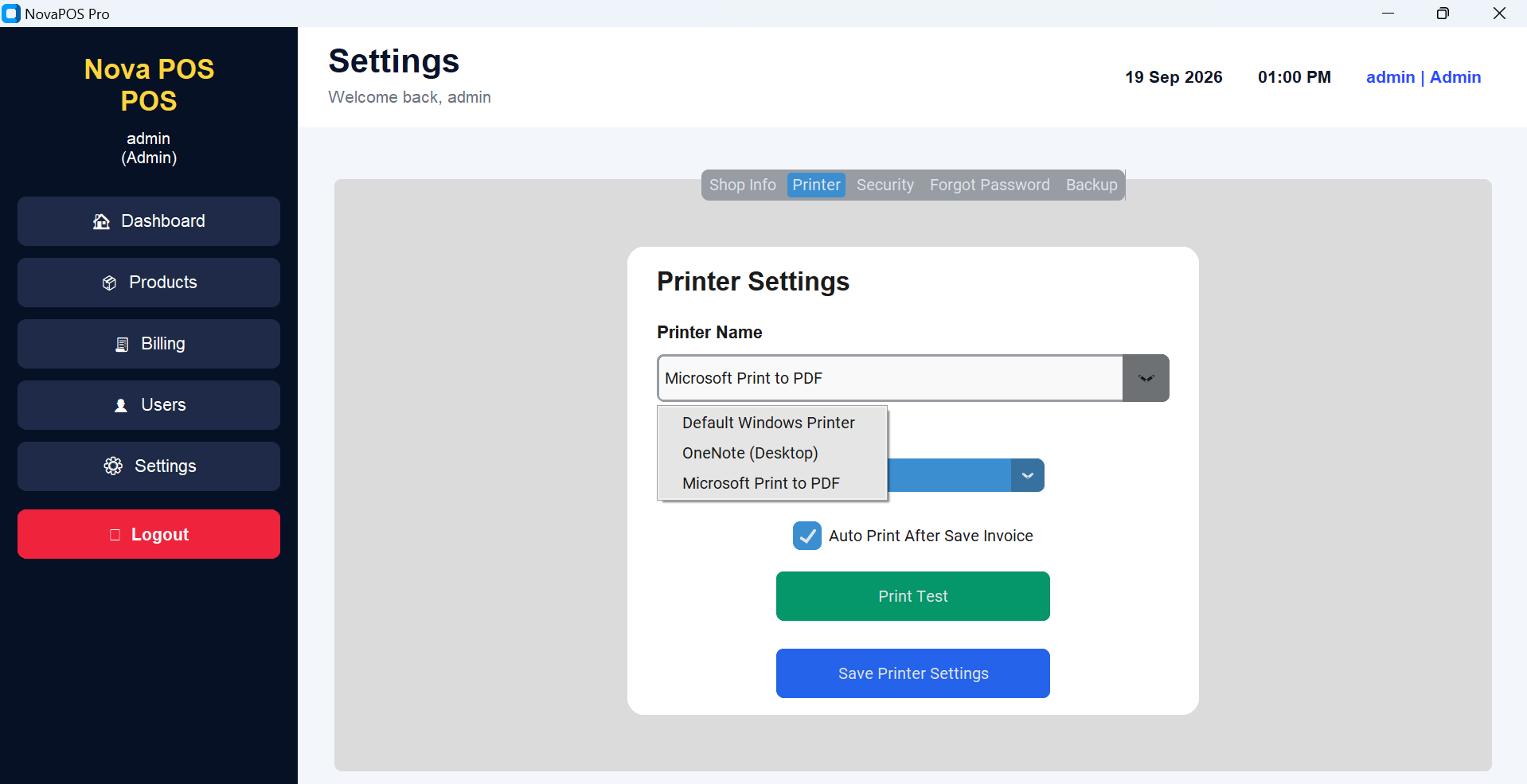 Nova POS Pro screenshot